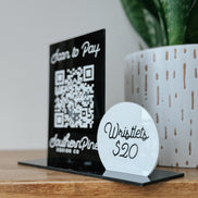 QR Sign | Acrylic qr sign | business sign | business logo | small business | payment sign | sale sign | market signage | venmo | PayPal