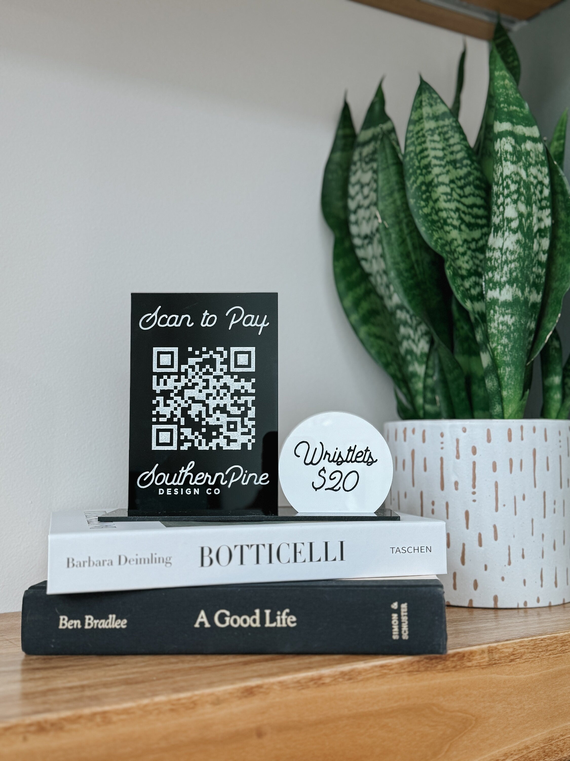 QR Sign | Acrylic qr sign | business sign | business logo | small business | payment sign | sale sign | market signage | venmo | PayPal