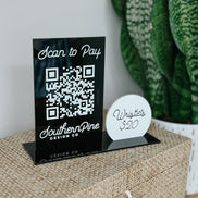 QR Sign | Acrylic qr sign | business sign | business logo | small business | payment sign | sale sign | market signage | venmo | PayPal