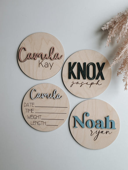 Hospital Name Announcement | Baby shower gift | Hospital plaque | Baby name sign | Name Announcement |  Baby Name Sign | Hello My Name Is