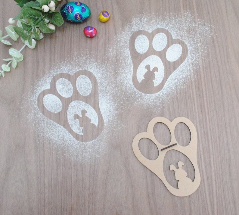 Easter Bunny Prints | Easter decor | Easter gifts | Easter Bunny | Kids | family | Paw Prints | Bunny Paws