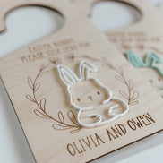 Easter Bunny Door Hanger | Easter Bunny Stop Here | Waster Bunny Sign | Easter Decor | Bunny | Custom | Personalized | Playroom | Holiday