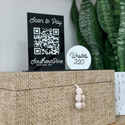 QR Sign | Acrylic qr sign | business sign | business logo | small business | payment sign | sale sign | market signage | venmo | PayPal