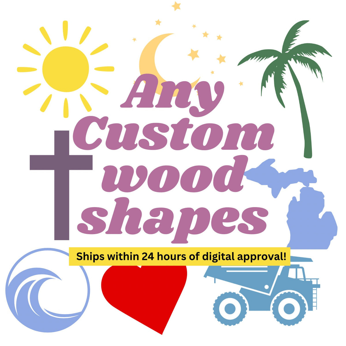 Custom wood Cutout | shape cutout | custom shape wood sign | diy | custom designs | craft supplies | crafting | personalized