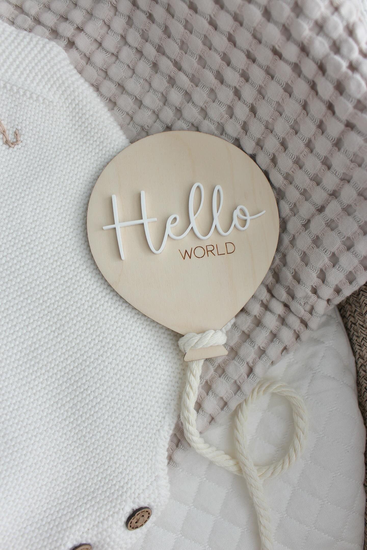 Balloon Milestone | Balloon Birth Announcement | Modern Milestones | Baby Shower gift | Boho Baby | Wooden Milestone | Newborn | Pregnancy