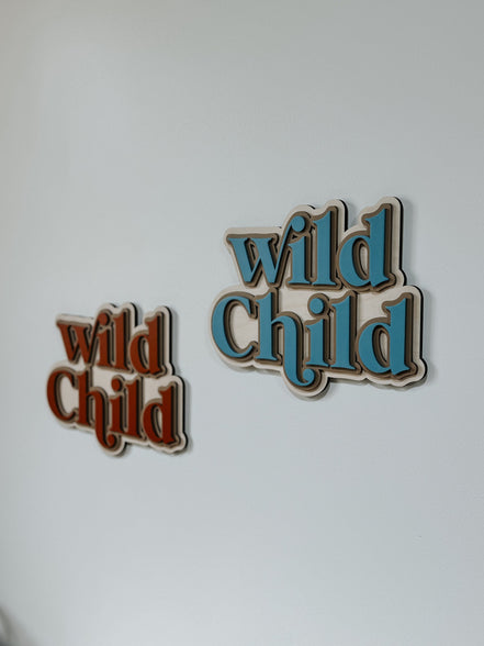 Wild child play sign | Playroom Decor | Nursery Decor | Word Signs | Kids Decor | jungle decor | boys | rad play | Room | nursery
