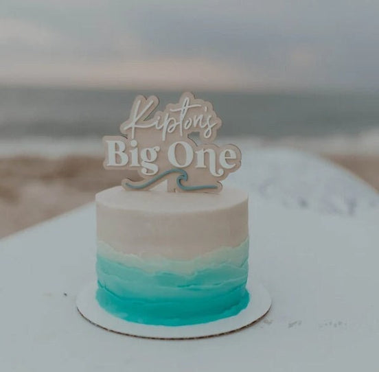 Big One birthday | Surf Birthday | First Birthday | Boys Birthday | Girls Birthday | Cake topper | Birthday Cake | Personalized Cake topper