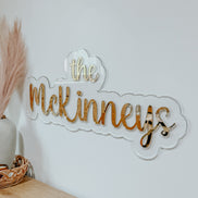 Custom wedding name sign | acrylic wedding sign | wedding backdrop name sign | business logo | bridal shower sign | custom last name sign