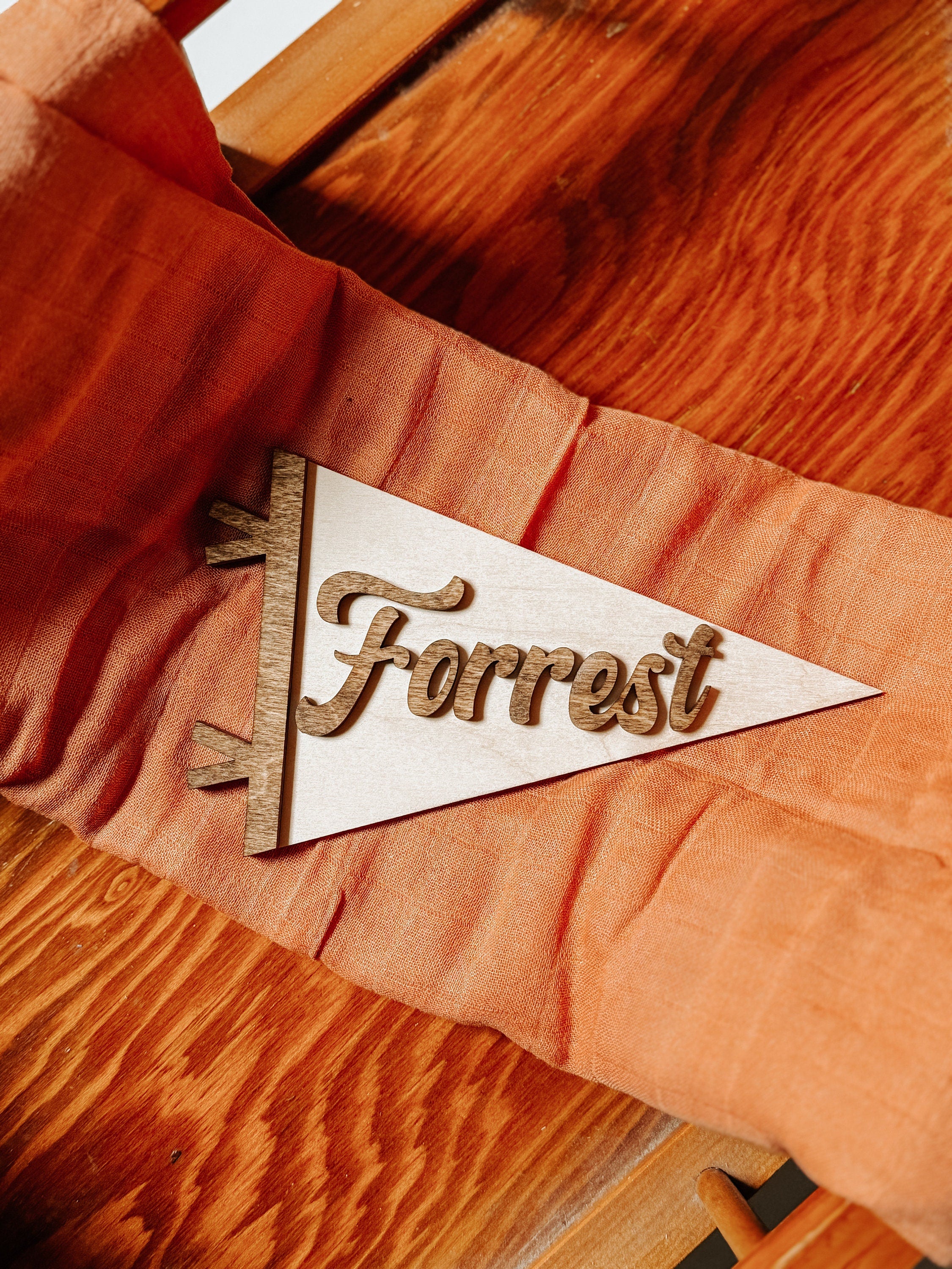 Flag Milestone | pennant Birth Announcement | Modern Milestones | Baby Shower gift | Boho Baby | Wooden Milestone | Newborn | Pregnancy