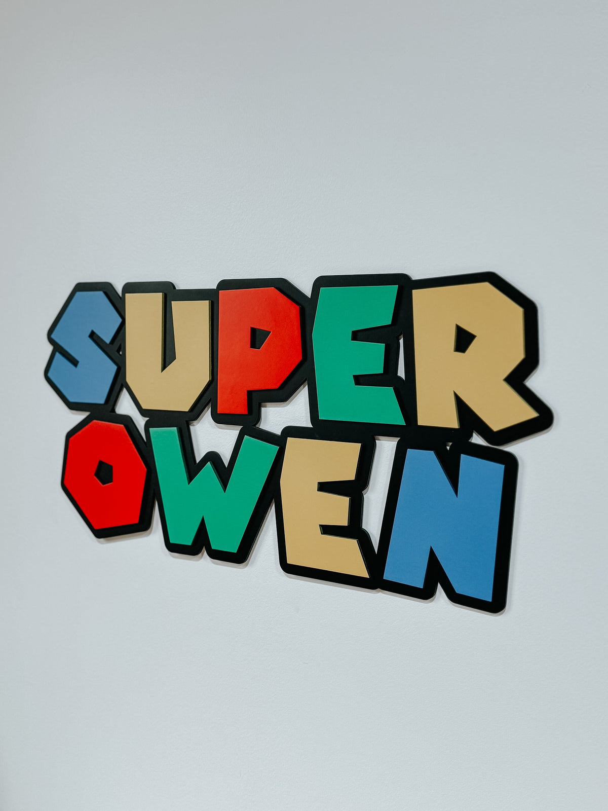 Mario inspired Name sign | Video Game decor | Nintendo inspired | boys room | girls Room | Gamer decor | playroom | birthday backdrop