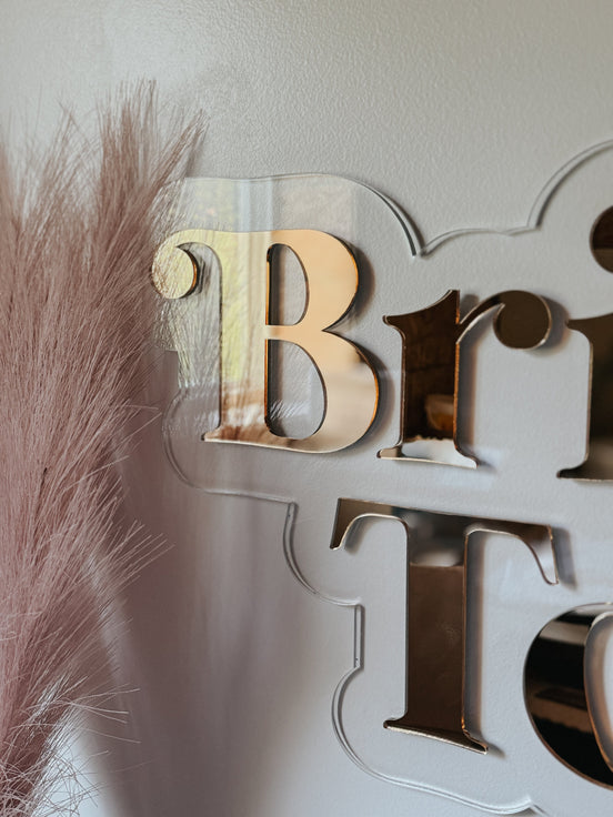 Bride to be Acrylic sign | Bridal shower sign | Bachelorette party sign | Acrylic wedding sign | Wedding sign | Acrylic decor | Backdrop