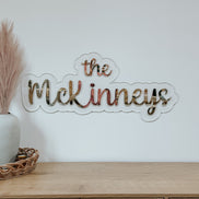 Custom wedding name sign | acrylic wedding sign | wedding backdrop name sign | business logo | bridal shower sign | custom last name sign