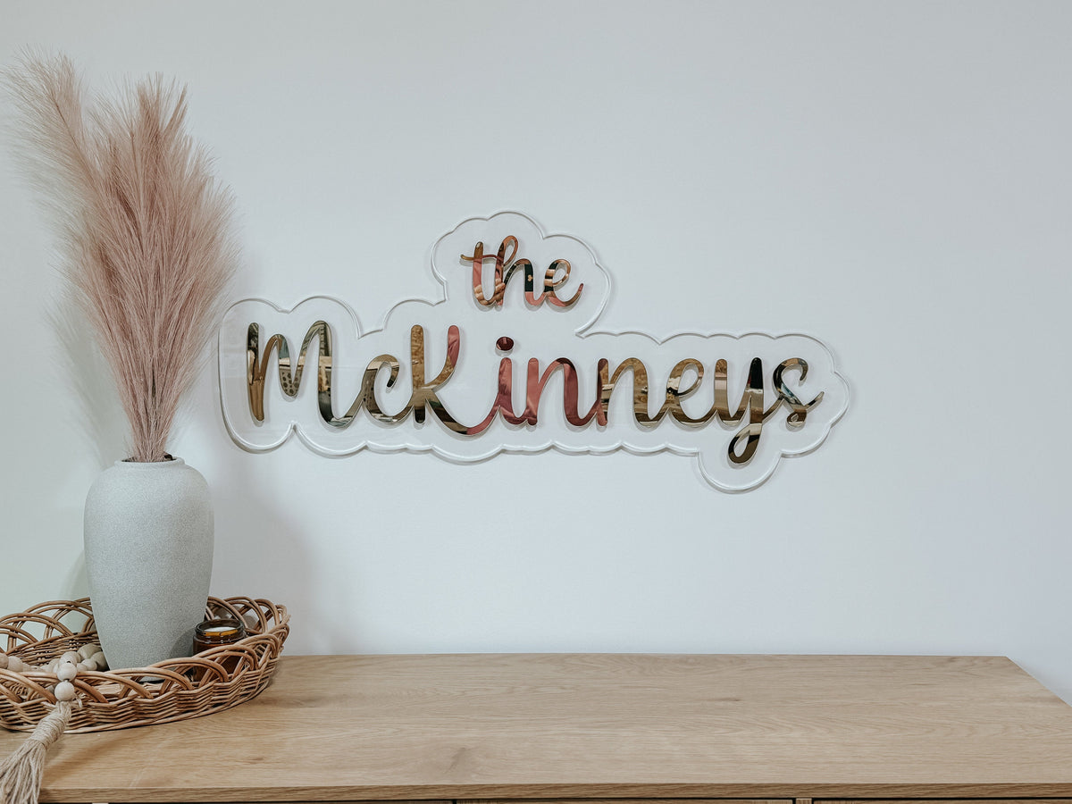 Custom wedding name sign | acrylic wedding sign | wedding backdrop name sign | business logo | bridal shower sign | custom last name sign