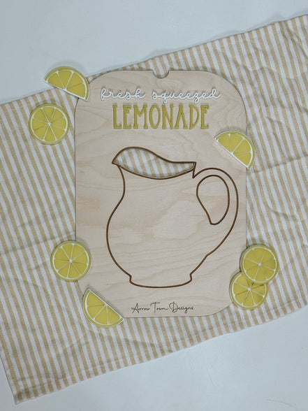 Flisat lemonade Insert | Flisat Insert | IKEA Table | Montessori | Educational Toy | Preschool | Homeschool | learning tools | lemon stand