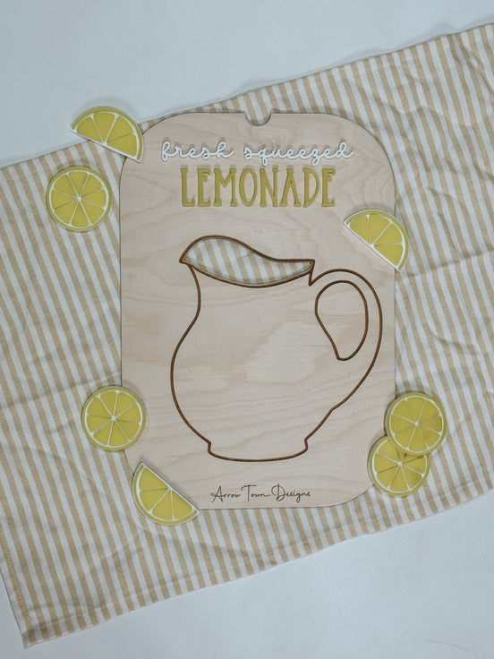 Flisat lemonade Insert | Flisat Insert | IKEA Table | Montessori | Educational Toy | Preschool | Homeschool | learning tools | lemon stand