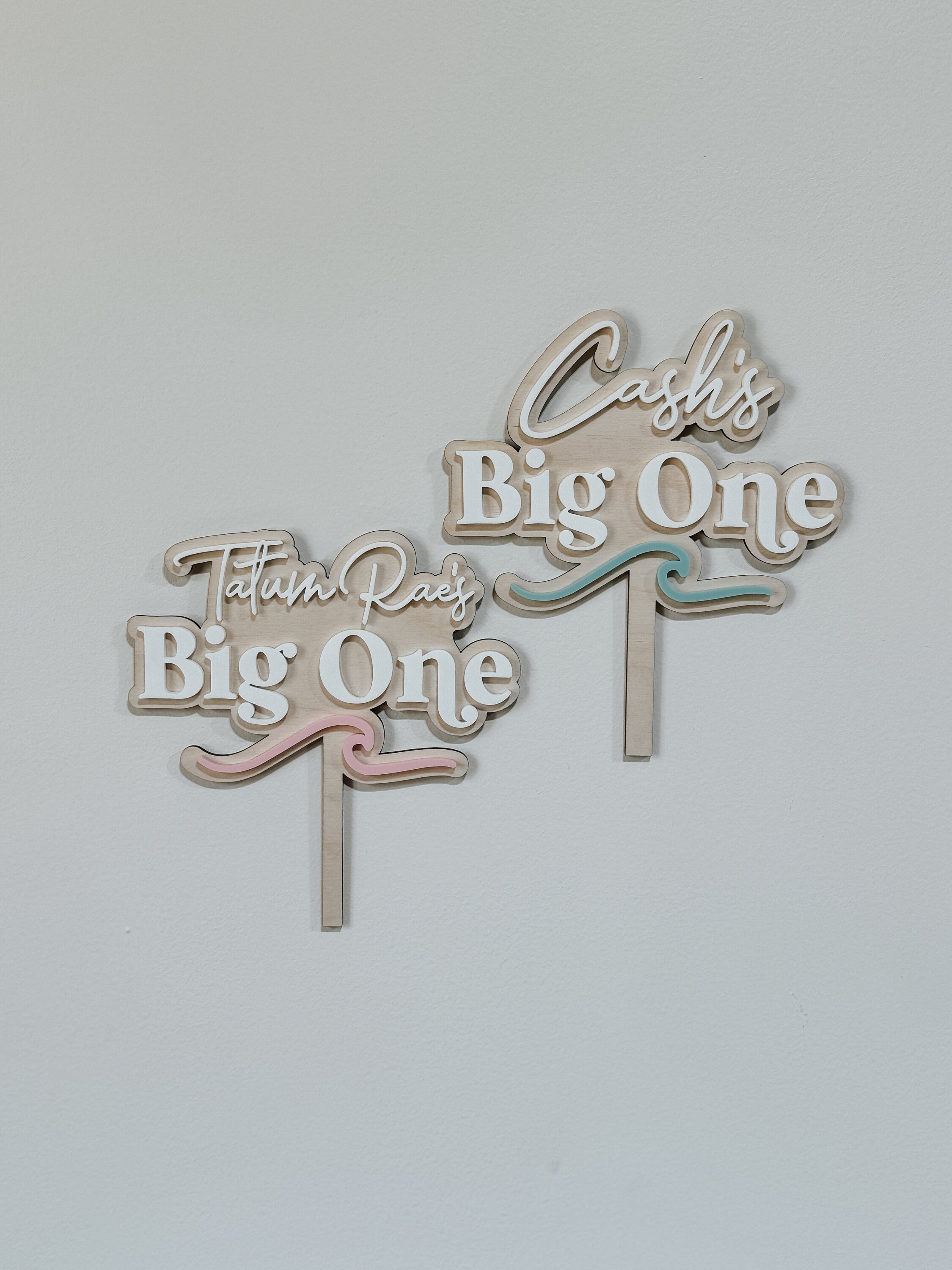 Big One birthday | Surf Birthday | First Birthday | Boys Birthday | Girls Birthday | Cake topper | Birthday Cake | Personalized Cake topper