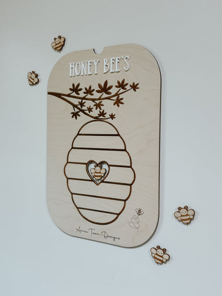 Flisat Honey Bee Insert | Flisat Insert | IKEA Table | Montessori | Educational Toy | Preschool | Homeschool | learning tools | Summer learn