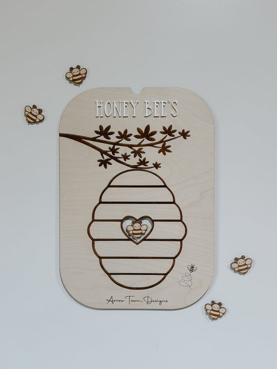Flisat Honey Bee Insert | Flisat Insert | IKEA Table | Montessori | Educational Toy | Preschool | Homeschool | learning tools | Summer learn
