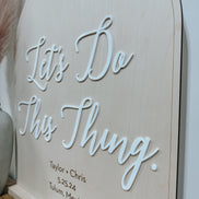 Arched Wedding Welcome Sign | Boho Wedding Sign | Boho Wedding Decor | Modern Arched Sign | Wedding Decor | Welcome sign | Boho Bride