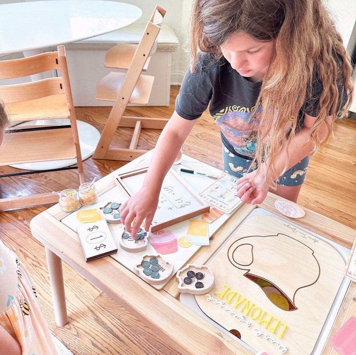Flisat lemonade Insert | Flisat Insert | IKEA Table | Montessori | Educational Toy | Preschool | Homeschool | learning tools | lemon stand