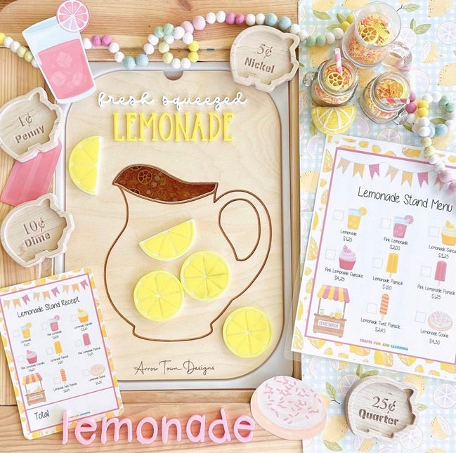 Flisat lemonade Insert | Flisat Insert | IKEA Table | Montessori | Educational Toy | Preschool | Homeschool | learning tools | lemon stand