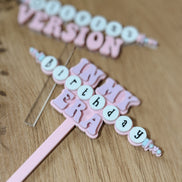 Taylor Swift inspired cake topper | Lover cake topper | Friendship bracelet | Taylor Swift birthday | eras | Bachelorette | Bride era