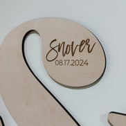 Wood Guest Book Initial |Personalized Wood Letter | Guest Book | Wedding Decor | Wedding Sign | Alternate Guest Book | Last Name Sign |