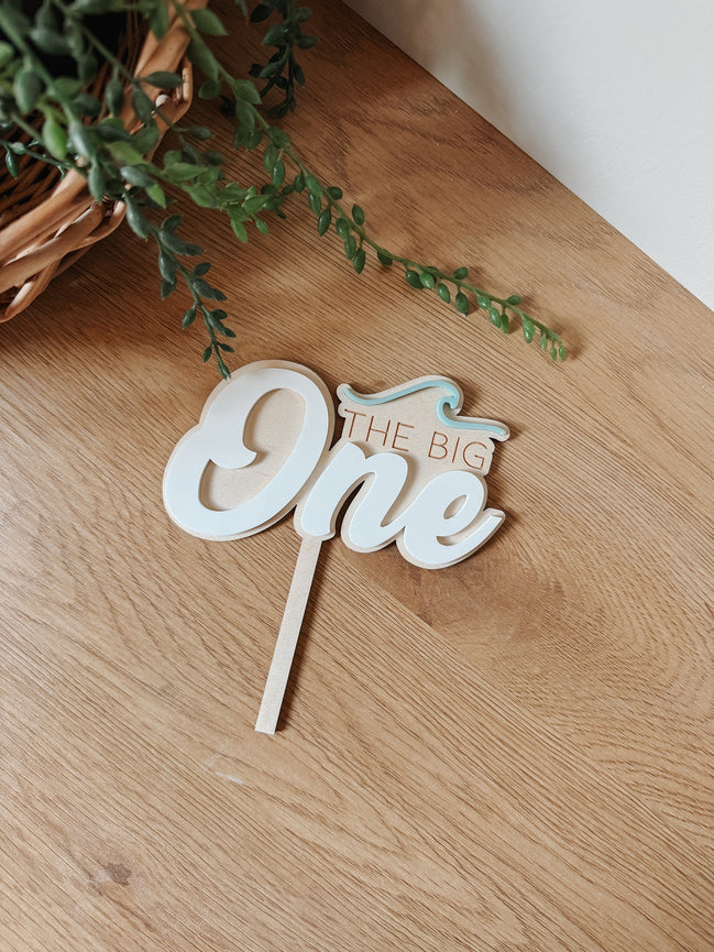 Big One birthday | Surf Birthday | First Birthday | Boys Birthday | Girls Birthday | Cake topper | Birthday Cake | Personalized Cake topper