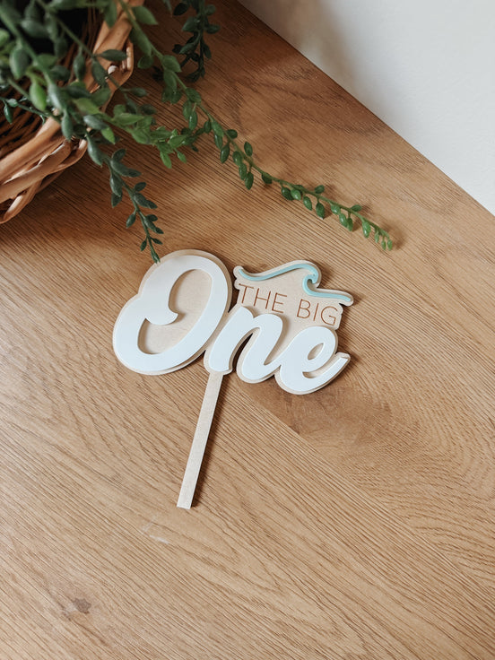 Big One birthday | Surf Birthday | First Birthday | Boys Birthday | Girls Birthday | Cake topper | Birthday Cake | Personalized Cake topper