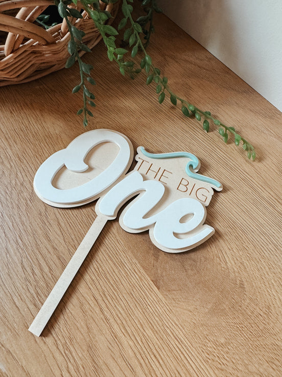 Big One birthday | Surf Birthday | First Birthday | Boys Birthday | Girls Birthday | Cake topper | Birthday Cake | Personalized Cake topper