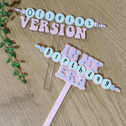 Taylor Swift inspired cake topper | Lover cake topper | Friendship bracelet | Taylor Swift birthday | eras | Bachelorette | Bride era