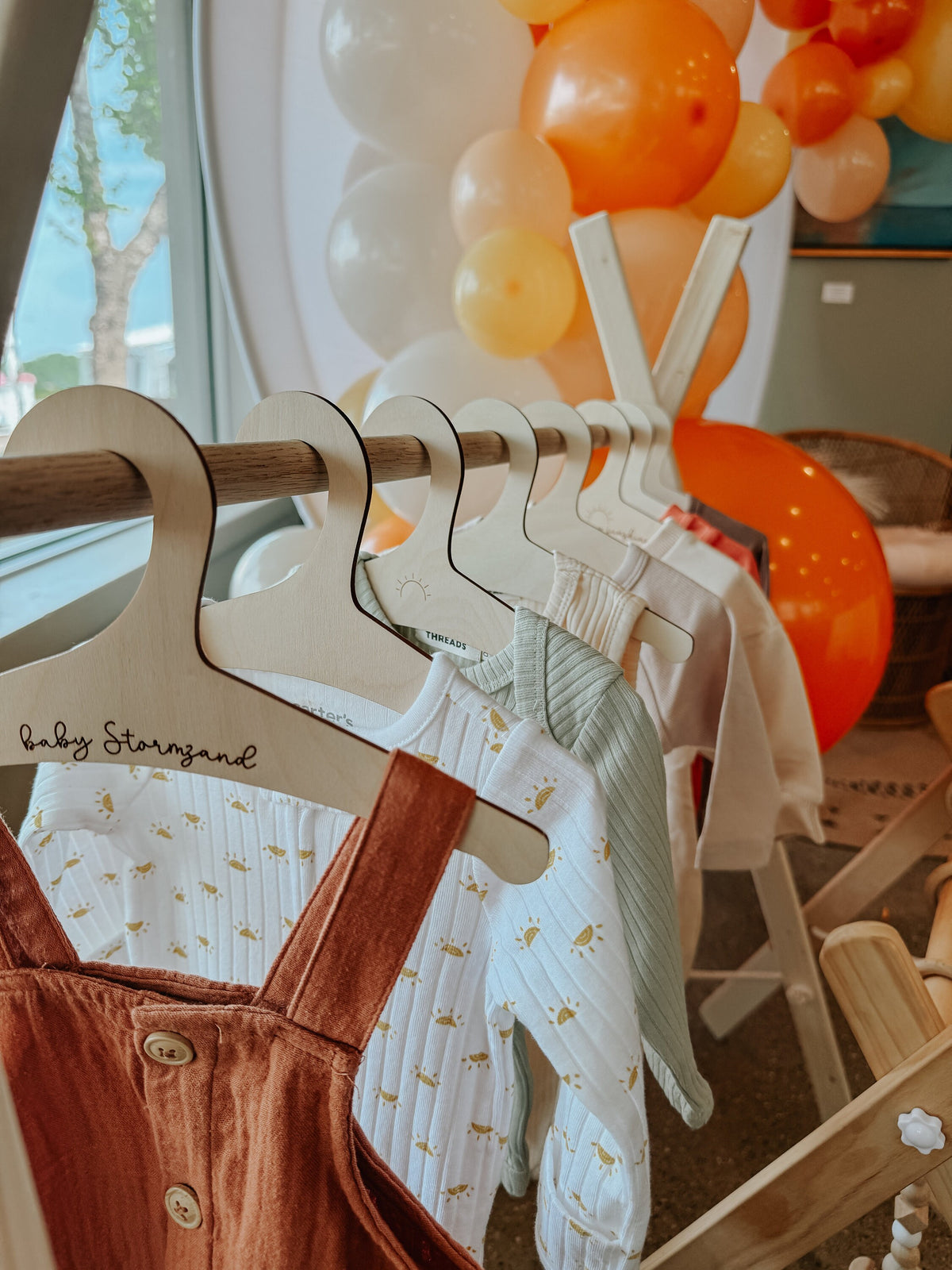 Personalized baby decor hangers | wood hangers |  Hangers for photography decor | Sunshine baby decor | You are my sunshine | Personalized