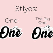 Big One birthday | Surf Birthday | First Birthday | Boys Birthday | Girls Birthday | Cake topper | Birthday Cake | Personalized Cake topper