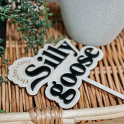 Silly Goose First Birthday | Cake Topper | One | First Birthday Theme | Cake Decor | Party | Baby | Personalized | Custom | keepsake