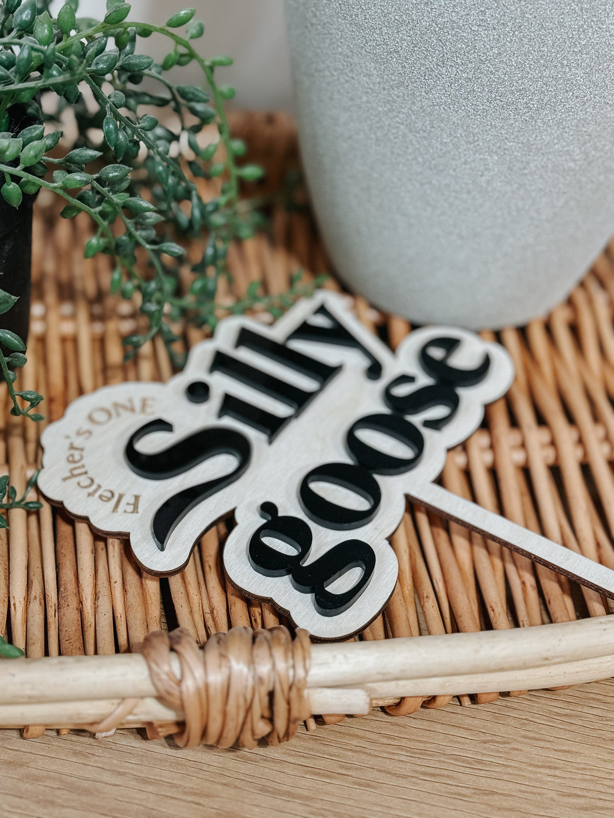 Silly Goose First Birthday | Cake Topper | One | First Birthday Theme | Cake Decor | Party | Baby | Personalized | Custom | keepsake