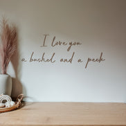 A bushel and a peck | Wall decal | 3D Wall Decal | Kids Bedroom Decor | Organization | Book shelf| Office Decor | Playroom Decor | Nursery