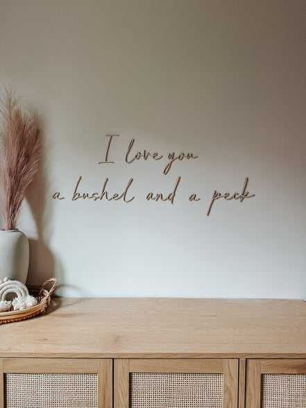 A bushel and a peck | Wall decal | 3D Wall Decal | Kids Bedroom Decor | Organization | Book shelf| Office Decor | Playroom Decor | Nursery