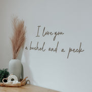 A bushel and a peck | Wall decal | 3D Wall Decal | Kids Bedroom Decor | Organization | Book shelf| Office Decor | Playroom Decor | Nursery