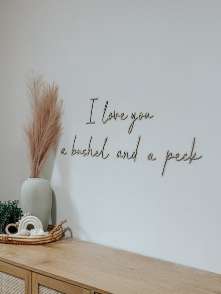 A bushel and a peck | Wall decal | 3D Wall Decal | Kids Bedroom Decor | Organization | Book shelf| Office Decor | Playroom Decor | Nursery
