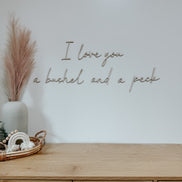 A bushel and a peck | Wall decal | 3D Wall Decal | Kids Bedroom Decor | Organization | Book shelf| Office Decor | Playroom Decor | Nursery