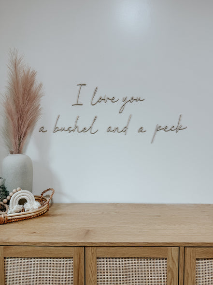 A bushel and a peck | Wall decal | 3D Wall Decal | Kids Bedroom Decor | Organization | Book shelf| Office Decor | Playroom Decor | Nursery