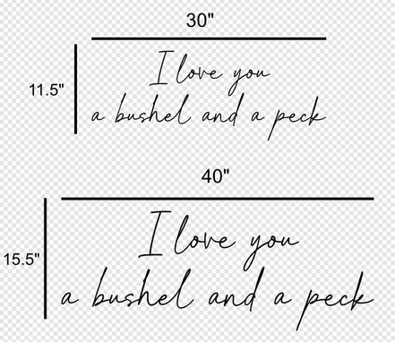 A bushel and a peck | Wall decal | 3D Wall Decal | Kids Bedroom Decor | Organization | Book shelf| Office Decor | Playroom Decor | Nursery