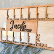 Baby First Year Picture Frame | Personalized Baby Photo Frame | Photo Collage | Personalized Photo Frame | Monthly Milestone for Baby | wood