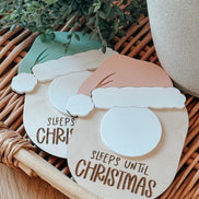 Sleeps until Christmas | Christmas Countdown | Magnet | Santa | kids Magnets | Seasonal Decor | Gift | ornament |