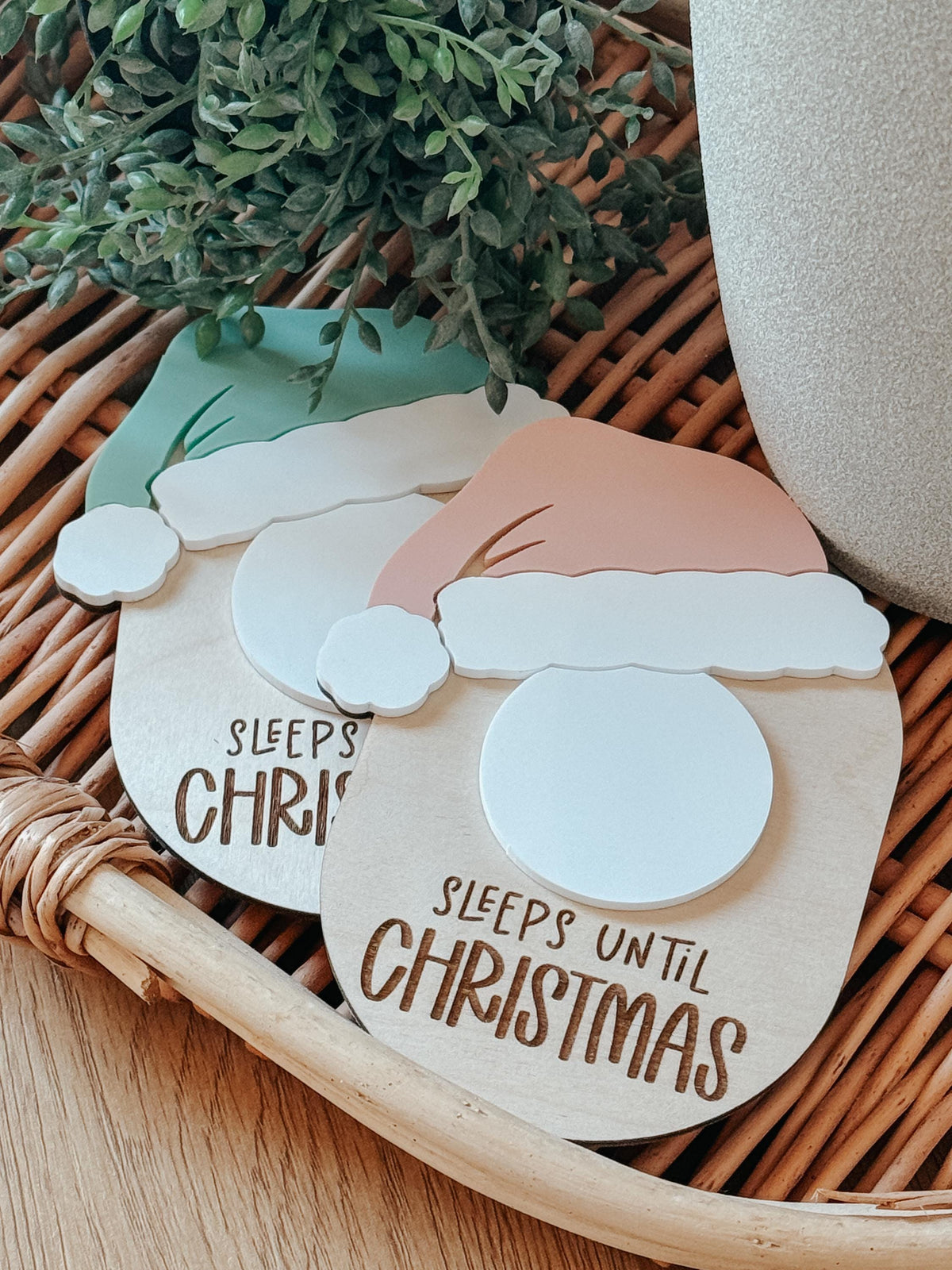 Sleeps until Christmas | Christmas Countdown | Magnet | Santa | kids Magnets | Seasonal Decor | Gift | ornament |