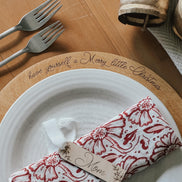 Christmas Plate Charger | Dinner Charger | Dinner Party | Christmas Meal | Christmas Decor | Birch Charger | Tablescape | Event | custom |