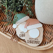 Sleeps until Christmas | Christmas Countdown | Magnet | Santa | kids Magnets | Seasonal Decor | Gift | ornament |