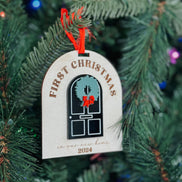 first home ornament | Christmas ornament | new home | our first home | keepsake | wedding gift | couple | Christmas decor