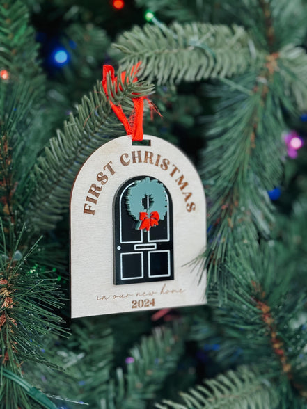 first home ornament | Christmas ornament | new home | our first home | keepsake | wedding gift | couple | Christmas decor