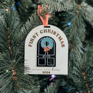 first home ornament | Christmas ornament | new home | our first home | keepsake | wedding gift | couple | Christmas decor